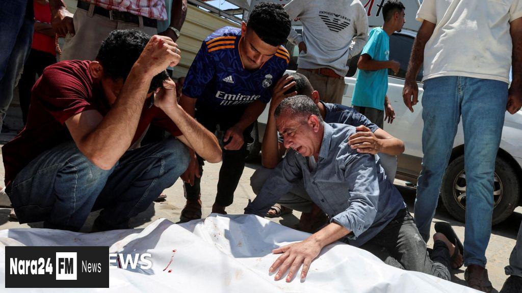 ** Deadly Israeli Airstrike in Gaza Market Targeting Hamas Police Unit Claims 18 Lives, Witnesses Report

**