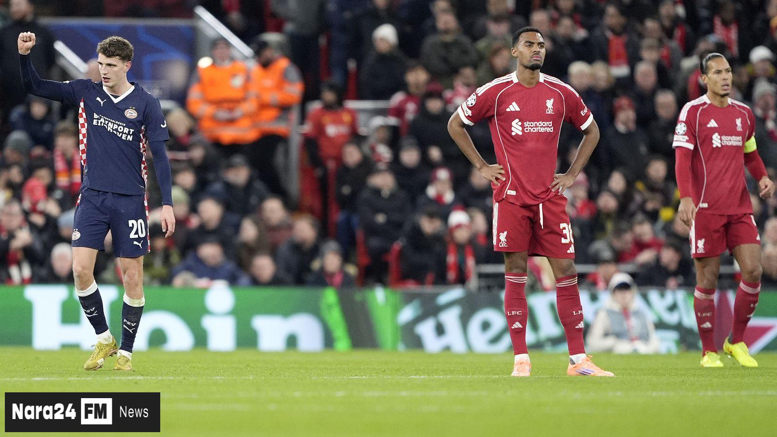 Anfield in Disarray: PSV Eindhoven Crush Liverpool 4-1 in Champions League Humiliation