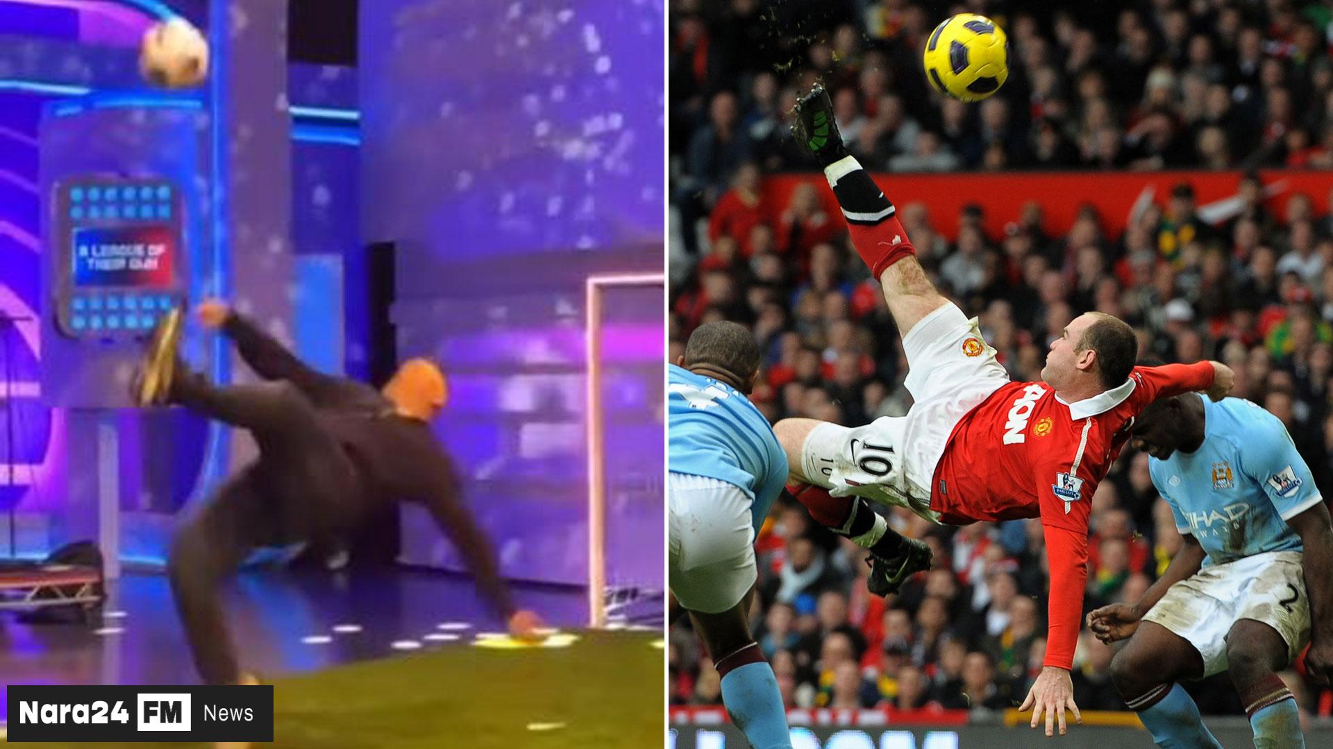 Wayne Rooney Leaves TV Audience in Awe with Vintage Overhead Kick
