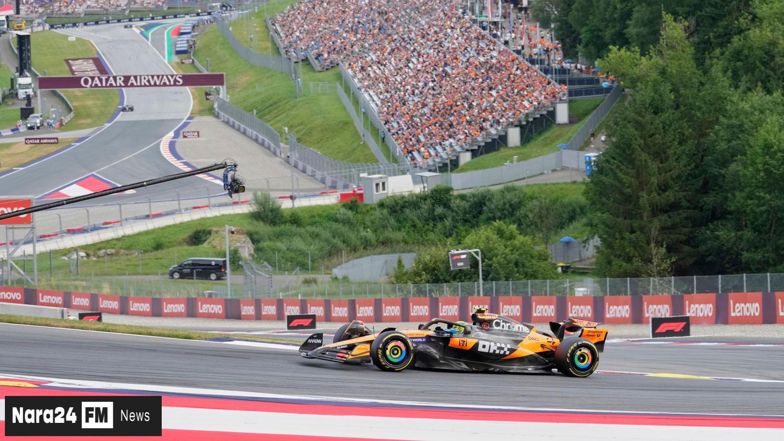 McLaren Shines in Austrian GP Practice: Lando Norris Tops Team-Mate Oscar Piastri