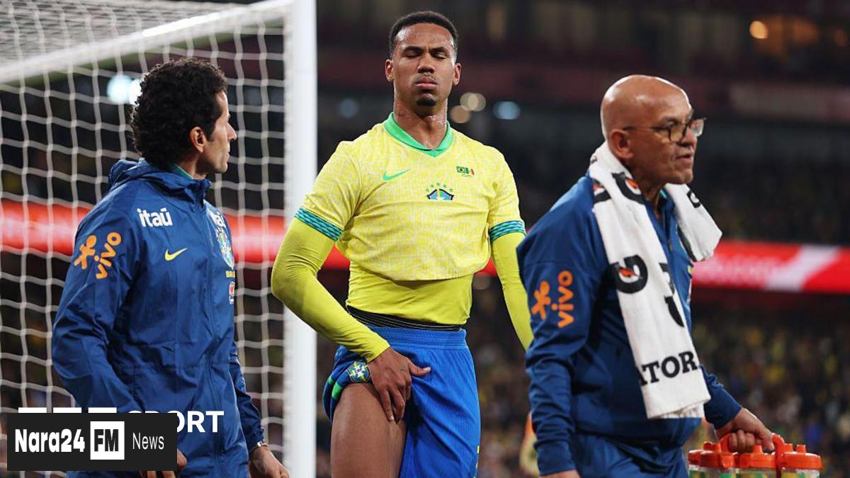 Gabriel Suffers Groin Injury in Brazil's Friendly Victory
